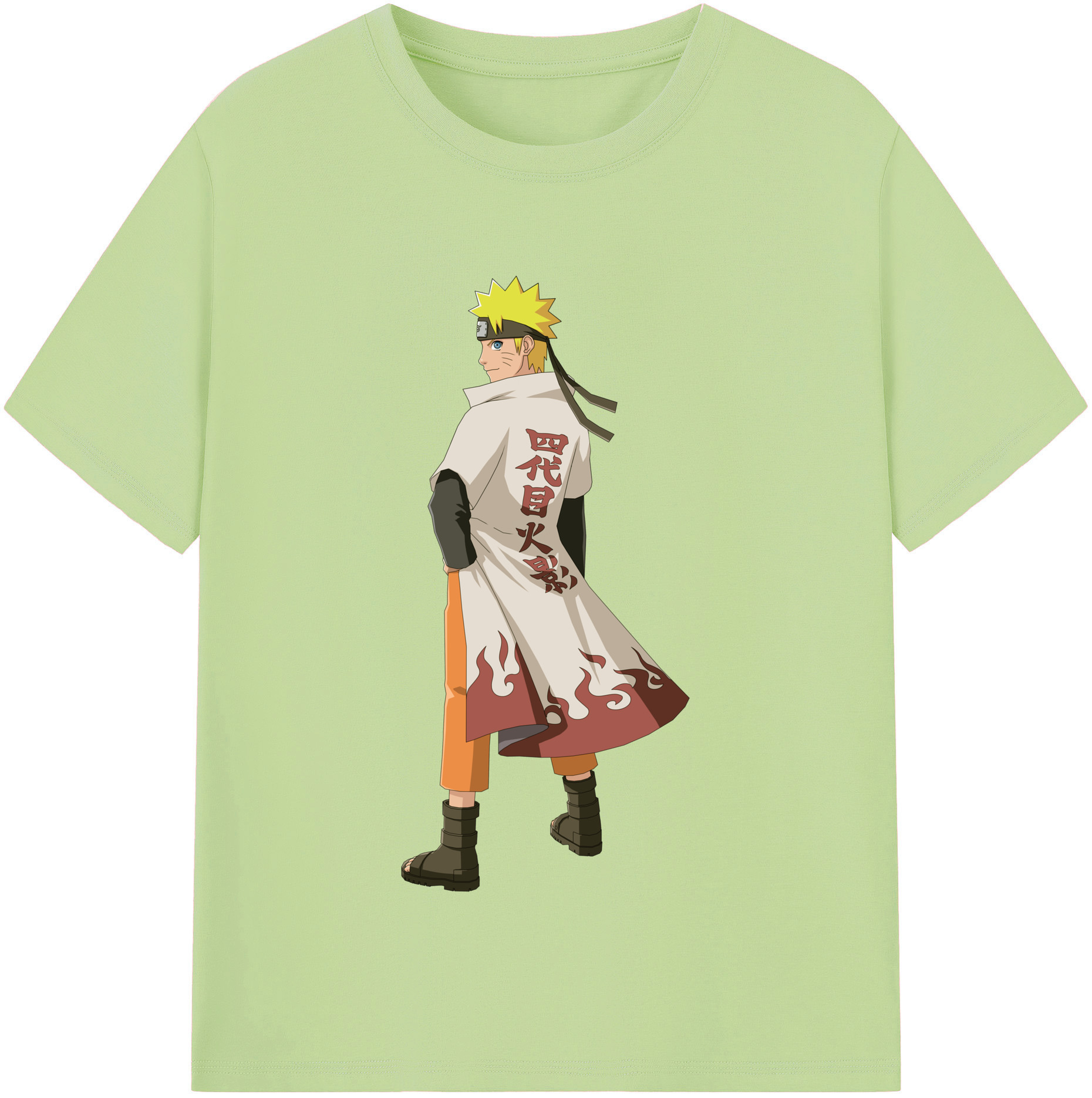 （画像用） NARUTO -ナルト- うずまき ナルト Uzumaki Naruto 綿100％半袖Tシャツ（フロントプリント）